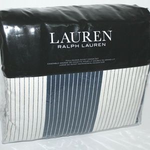 Ralph Lauren Bedding Ralph Lauren Casey Cotton Striped Duvet Set Poshmark